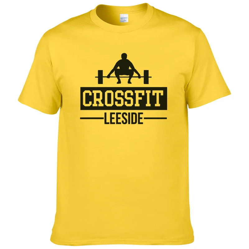 Crossfit Fitness High Quality Cotton EU size Tee harajuku men tshirt harajuku male clothing