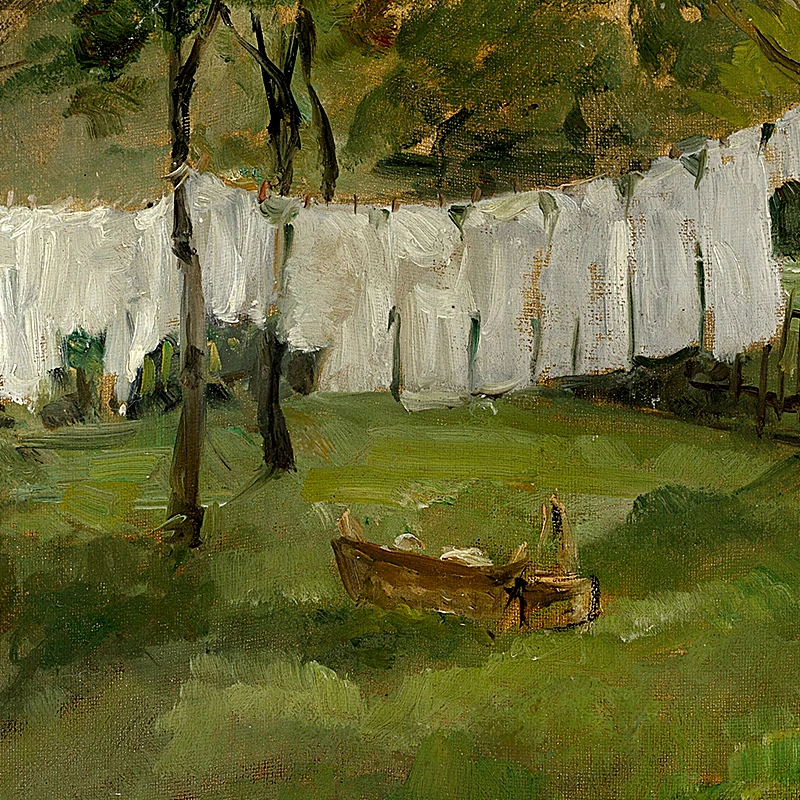 Farmhouse Laundry Oil Painting Vintage Art Print Country Cottage Wall Decoration Canvas Pictures Rustic Laundry Room Decor