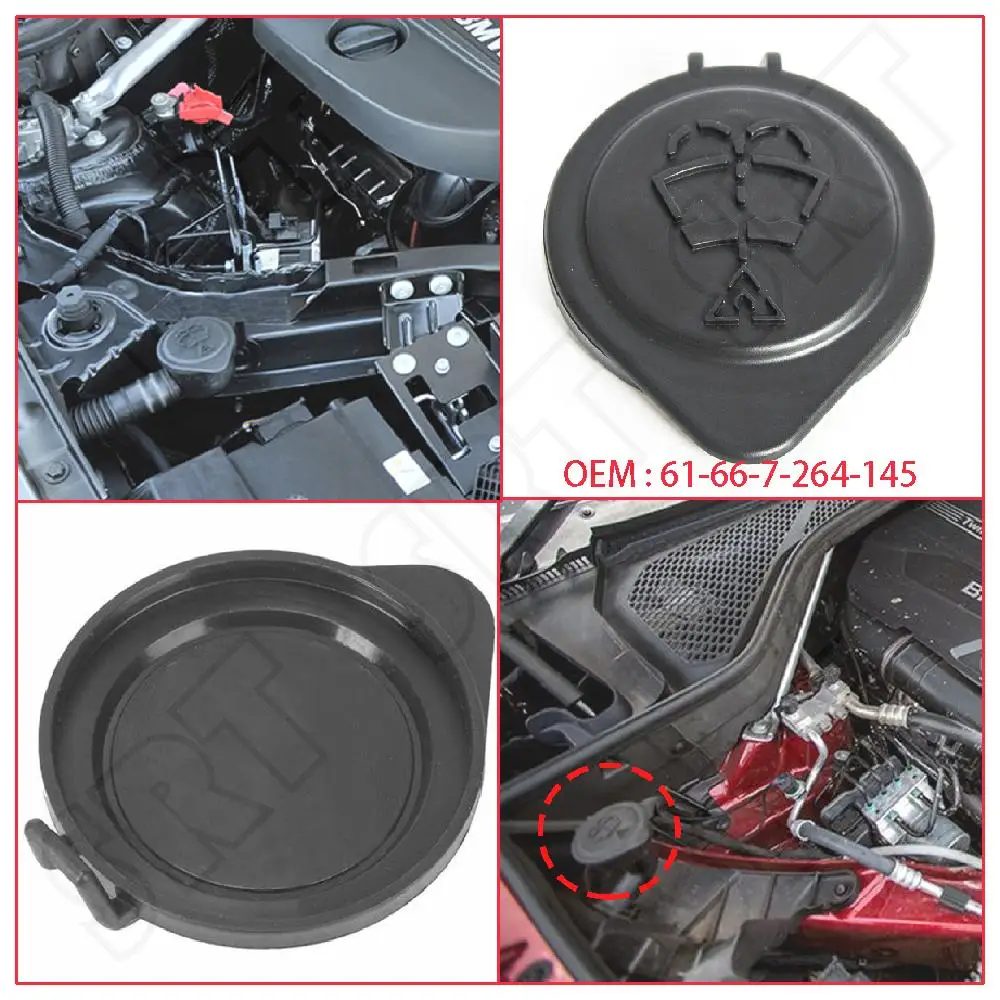 Car Accessories For BMW SUV X4 F26 2015-2018 X3 F25 E83 2004-2017 X1 E84 2013-2015 Window Washer Fluid Reservoir Cap 61667264145