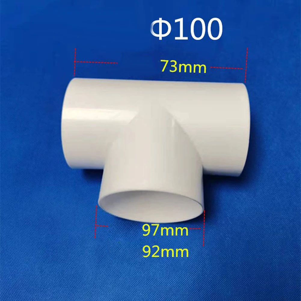 100mm T/Y Connector Duct Connector Quick Ventilation Tube Joint Coupler 3 Ways Splitter Pvc Extractor Fan Ventilation Fittings