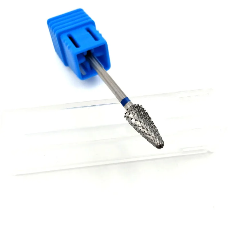 HYTOOS Kegel Wolfram Hartmetall Grate Nagel Bohrer 3/32 "Fräser Bits Für Maniküre Pediküre Bohrer Zubehör Nagel werkzeuge