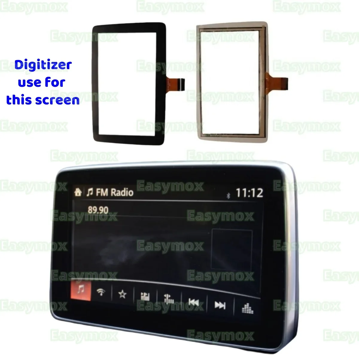 New 7 Inch 36 Pins Glass Touch Screen TM070RDZ38 For 2014-2016 Mazda 2 3 Demio Axela CX-3 MX-5 Car CD Player Navigation Radio