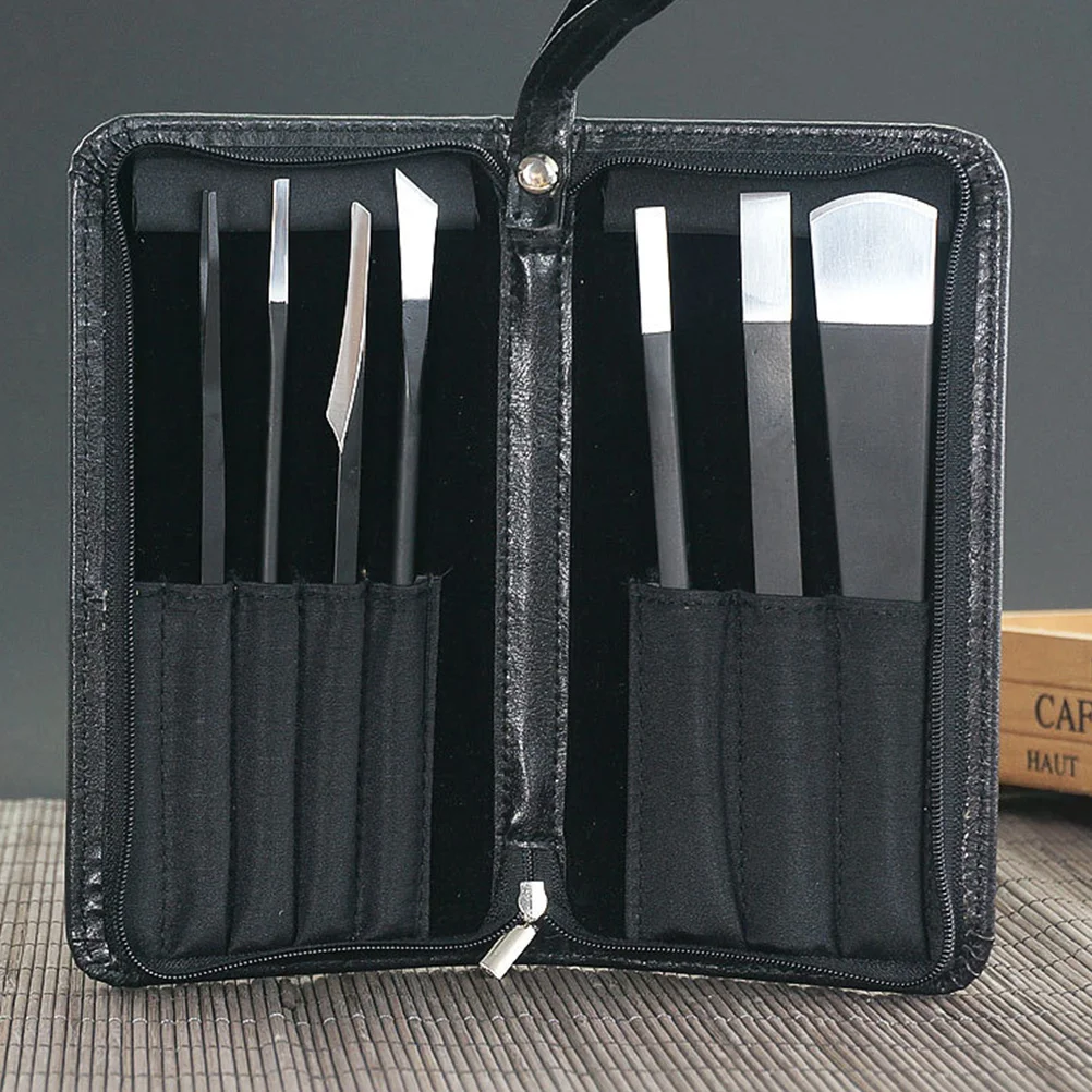 مجموعة أدوات باديكير مكونة من 7 قطع أدوات احترافية للعناية بالأظافر ومزيل للبشرة الميتة ومستلزمات مانيكير القدم للاستخدام المنزلي والصالون