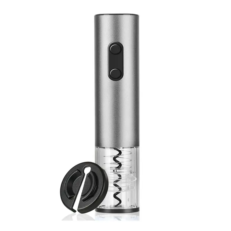 

ABHZ-Electric Wine Corkscrew With Foil Cutter Stainless Steel Battery Operated Wine Corkscrew Set Automatic Bottle Opener