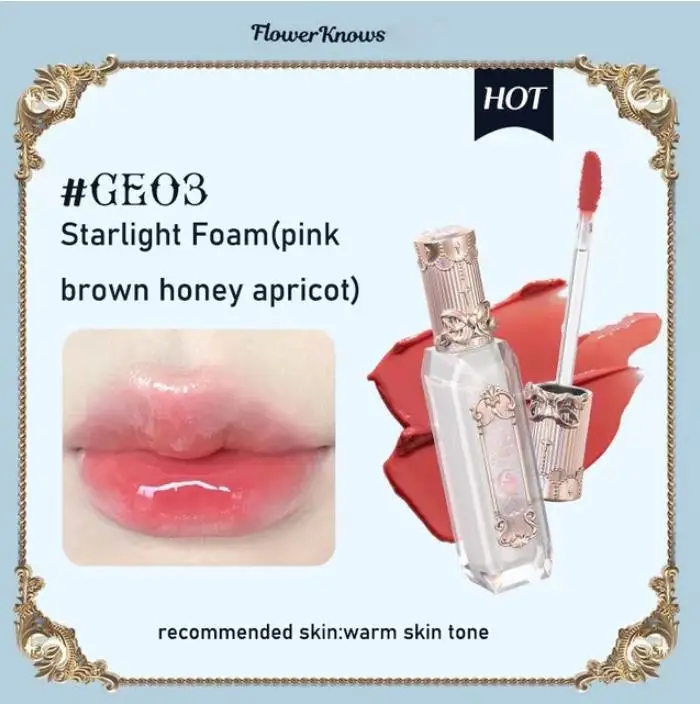 Flower Knows Moonlight Mermaid Series Jewelry Lip Glaze