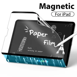 Magnetic Film Screen Protector For Ipad Pro 13 11 12.9 10 9 9th 10th Generation Air 5 4 3 Mini 6 10.2 10.9 M4 M2 Like Paper Film