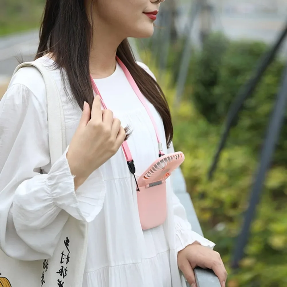 iHoven Portable Mini Fan USB Rechargeable Power Bank Handheld Desk Adjustable Air Cooler Office Outdoor Travel Mini fan handheld