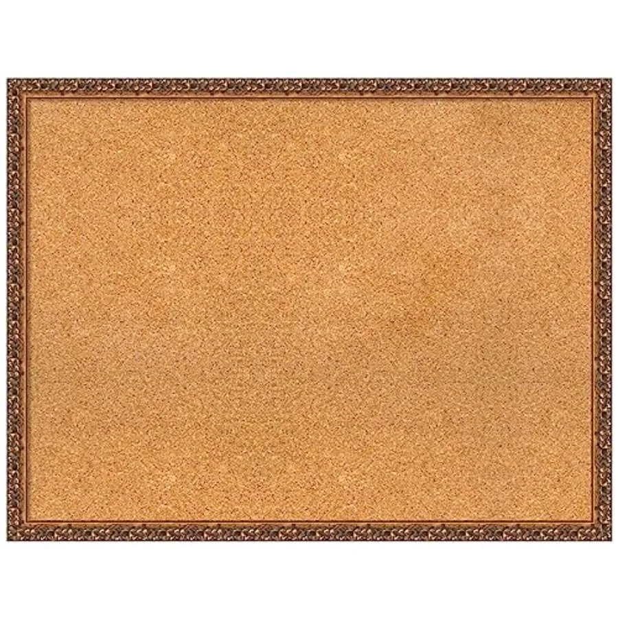 

Natural Cork Board for Wall 26x34 Vision Board with Bronze Frame Large Corkboard Office Decor for Home Organization Traditional