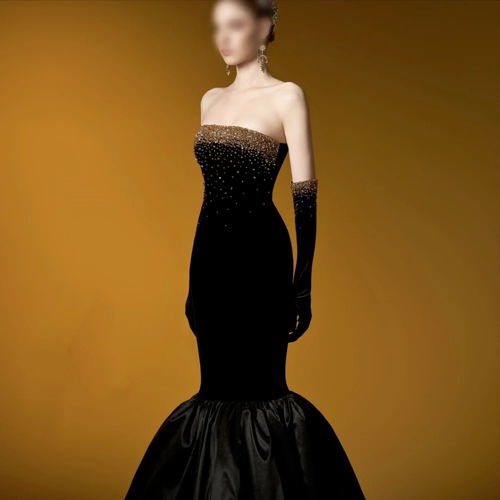 

Customized High Quality Luxury Evening Dress Sparkle Mermaid Long Dresses Bespoke Occasion Celebrity Exquisite Party Temperament