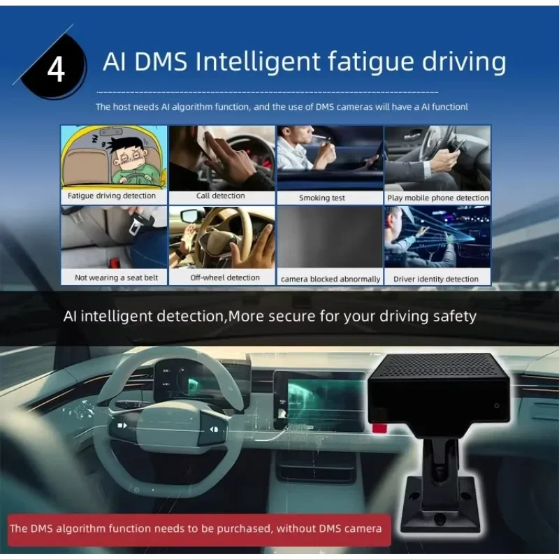 HD 1080P AI 8CH MDVR 4G WiFi GPS 8チャンネル SD HDD BSD ADAS DMS ブラックボックス ビデオレコーダー 車載用 モバイルDVRシステム