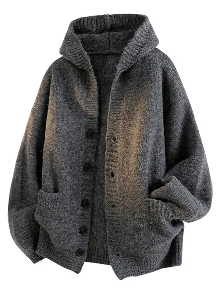 

Мужская толстовка с капюшоном American Sle Heavyweight ey, осенне-зимняя модная брендовая элитная повседневная вязаная свободная верхняя одежда для ленивых