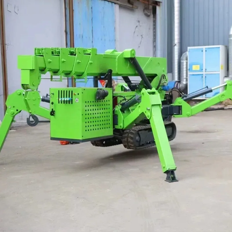 The Popular Classic Green Spider Crane,Spider Lift 1.5/3/5/8 Tons,mini Spider Crane Suitable for A Variety of Ground Work