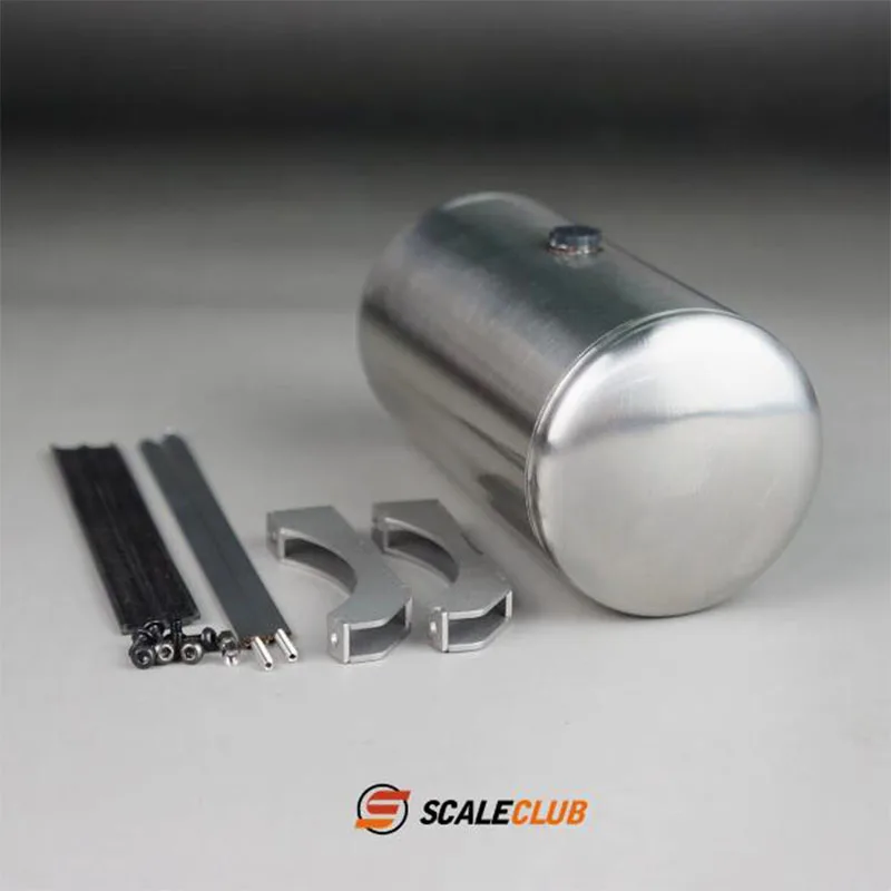 Scaleclub Model For Tamiya 1/14 Stainless Steel Round Fuel Tank For King For GL For Global Fuel Tank American Fuel Tank