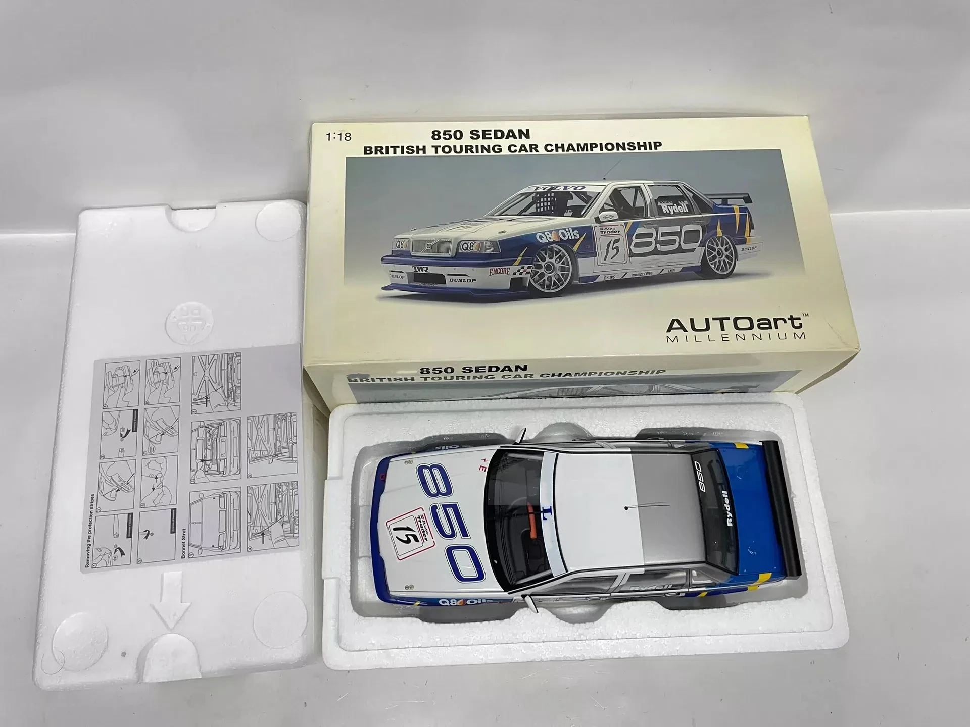 Autoart 1:18 850 Sedan BTCC #15 Simulation Limited Edition All Open Alloy Metal Static Car Model Toy Gift