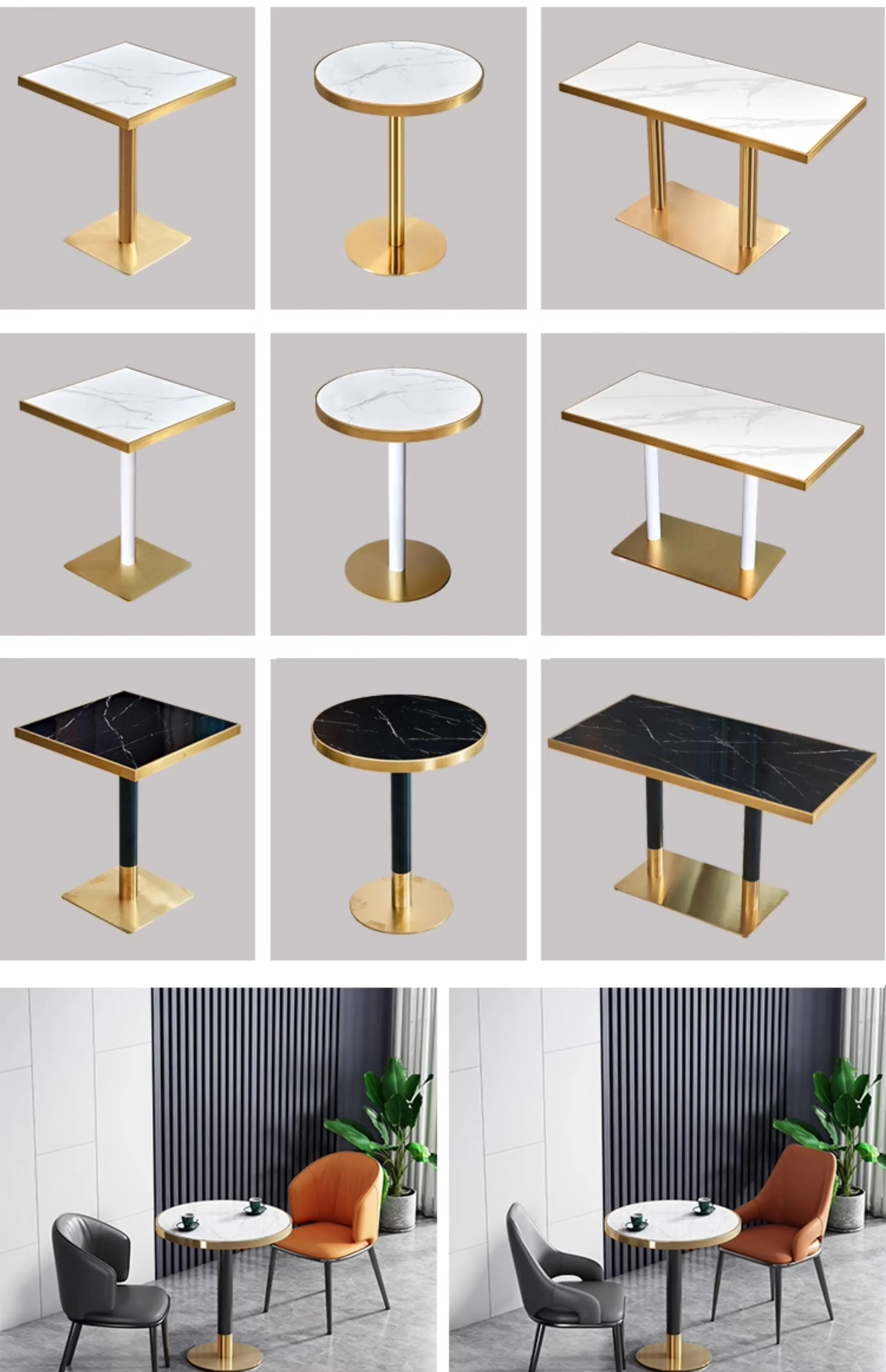 Modern Efficient Restaurant Set Comfortable Sintered Stone Dining Table and Chair for Outdoor Serving and Entertaining