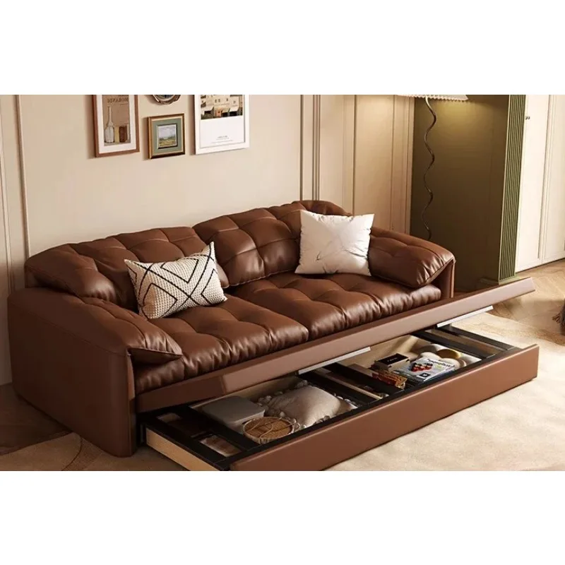 

Кровать, которая не занимает места, диван для хранения вещей - складной диван-кровать двойного назначения в стиле ретро.