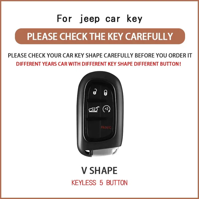 5 Buttons TPU Car Remote Key Case Cover for Jeep Renegade Grand Cherokee Dodge Ram Charger 1500 Challenger Chrysler 300C Journey