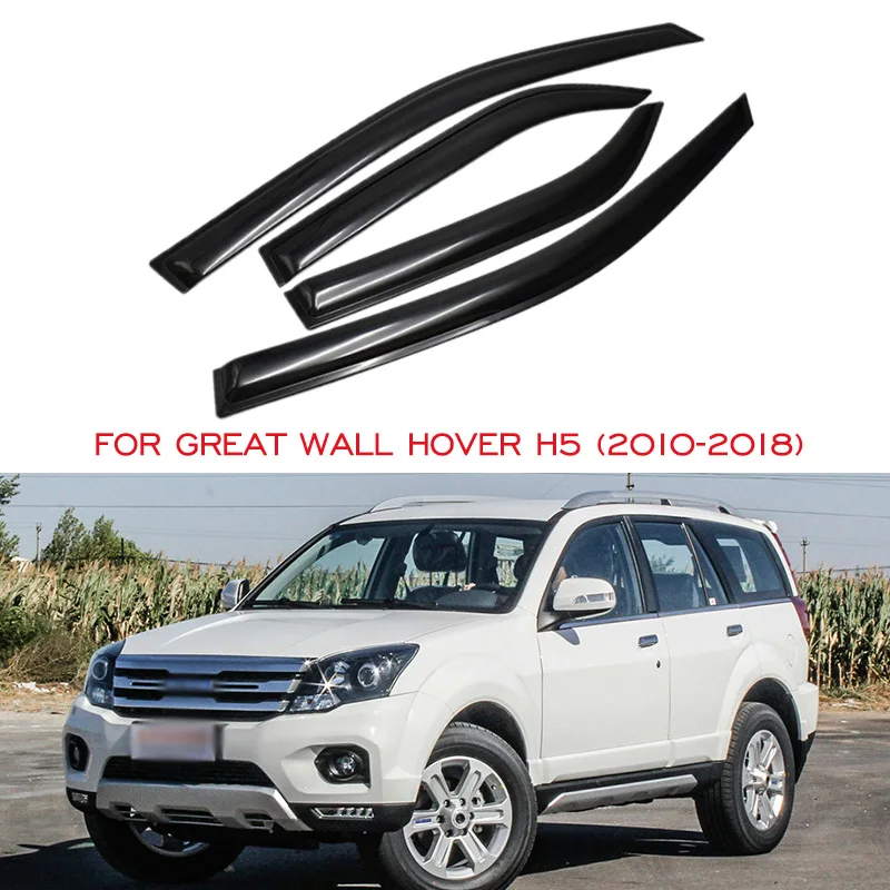 

Window Visor Sun Rain Deflector Guard Weather Shield Cover For Great Wall Hover H5 2010 - 2018