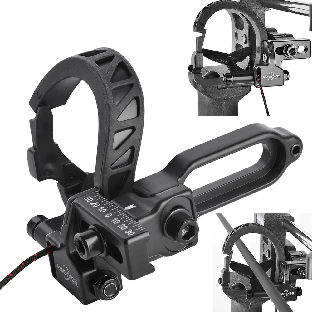 Drop Away Arrow Rest Full Containment 360° Sound Damping Pad for Compound Bow Right Hand Archery Shooting Hunting