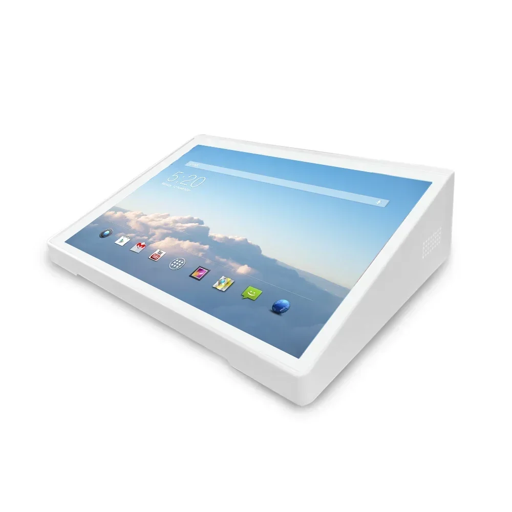 Desktop Tablet Android com bateria, 10,1 "Touch Screen, POS, Display publicitário, Feedback do cliente, quiosque, WIFI, LAN, POE, HDMI, PC
