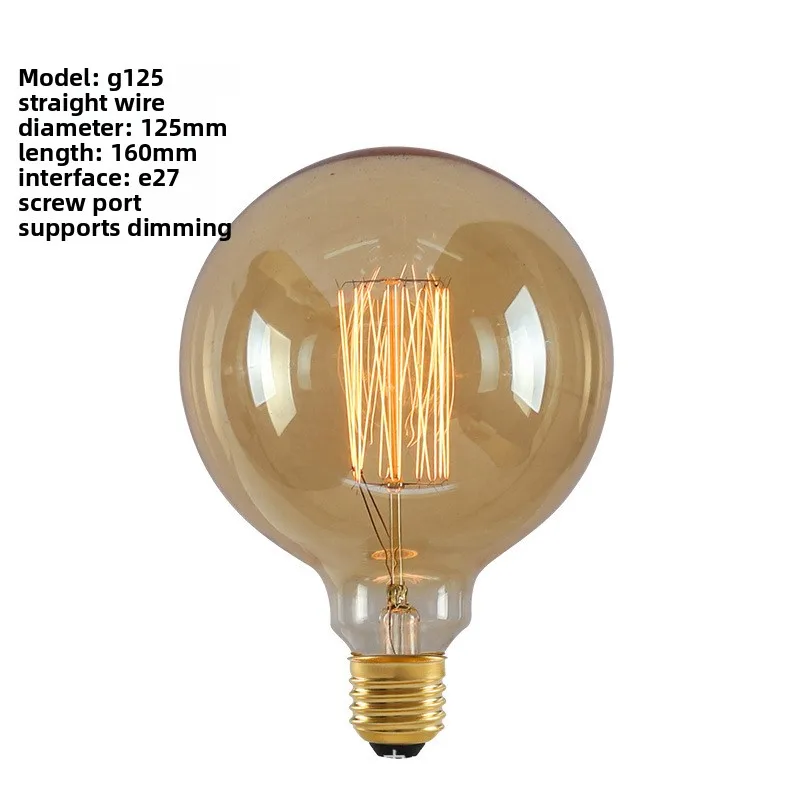 Highlight Edison-Style LED Filament Bulb - Dimmable, E27 Screw Base, 40W Equivalent, Warm White, Vintage Design for Table Lamps