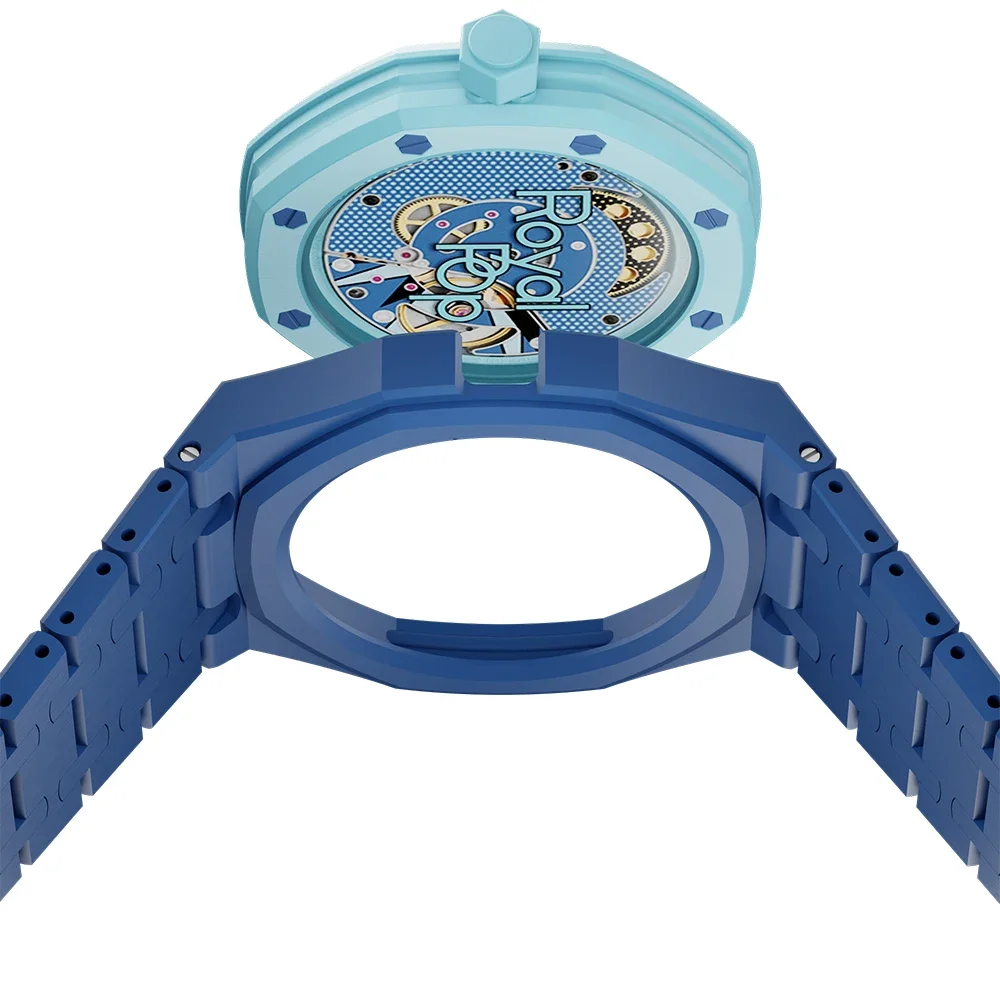 Keramik-Armband für die Swatch X Audemars Piguet Royal Oak POP Biomaterial-Uhr – Detail 4