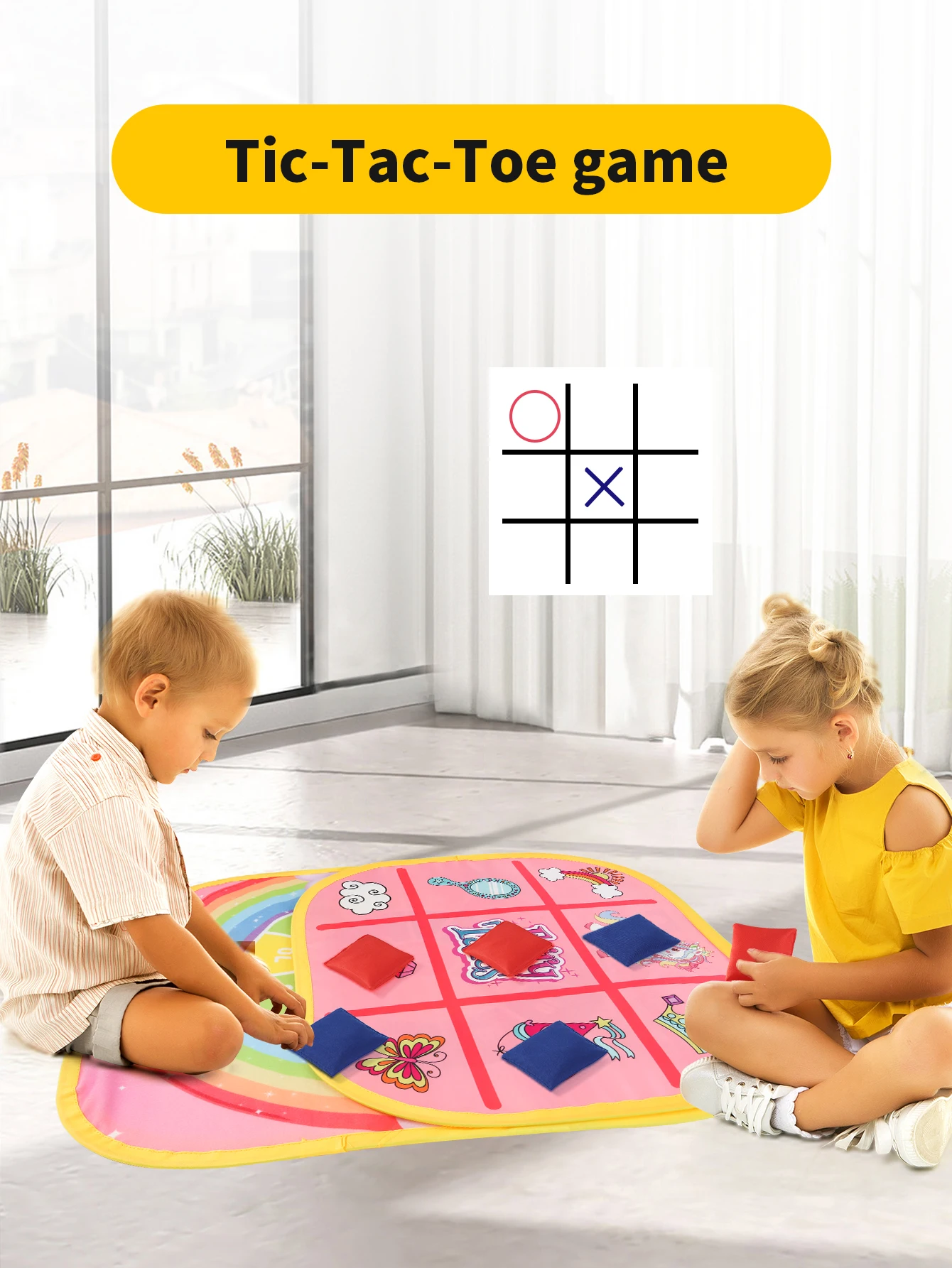 3-in-1 Kids Bean Bag Toss Game Set - Parent-Child Interactive Toy for School Sports, Birthday & Easter Party Favors