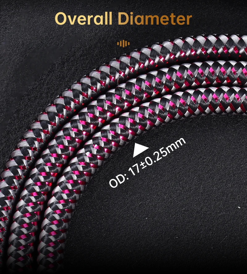 Serost Moon 9AWG HiFi-Audio-Stromkabel 99,9999% OCC-Einkristallkupfer US EU AU zu C7 C13 Buchse für Endstufen – Detail 8