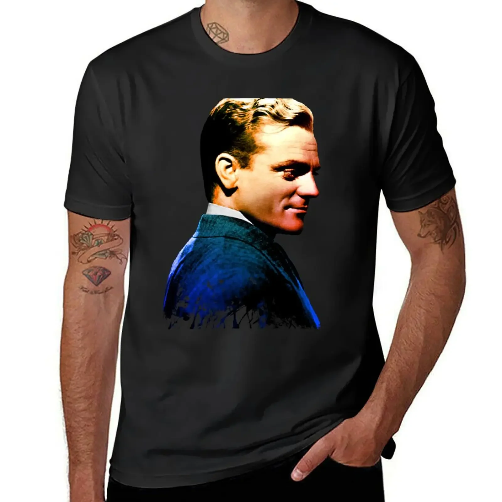 

James Cagney, blue screen T-Shirt boys whites plus size tops valentines boutique clothes Clothing Men's t-shirts