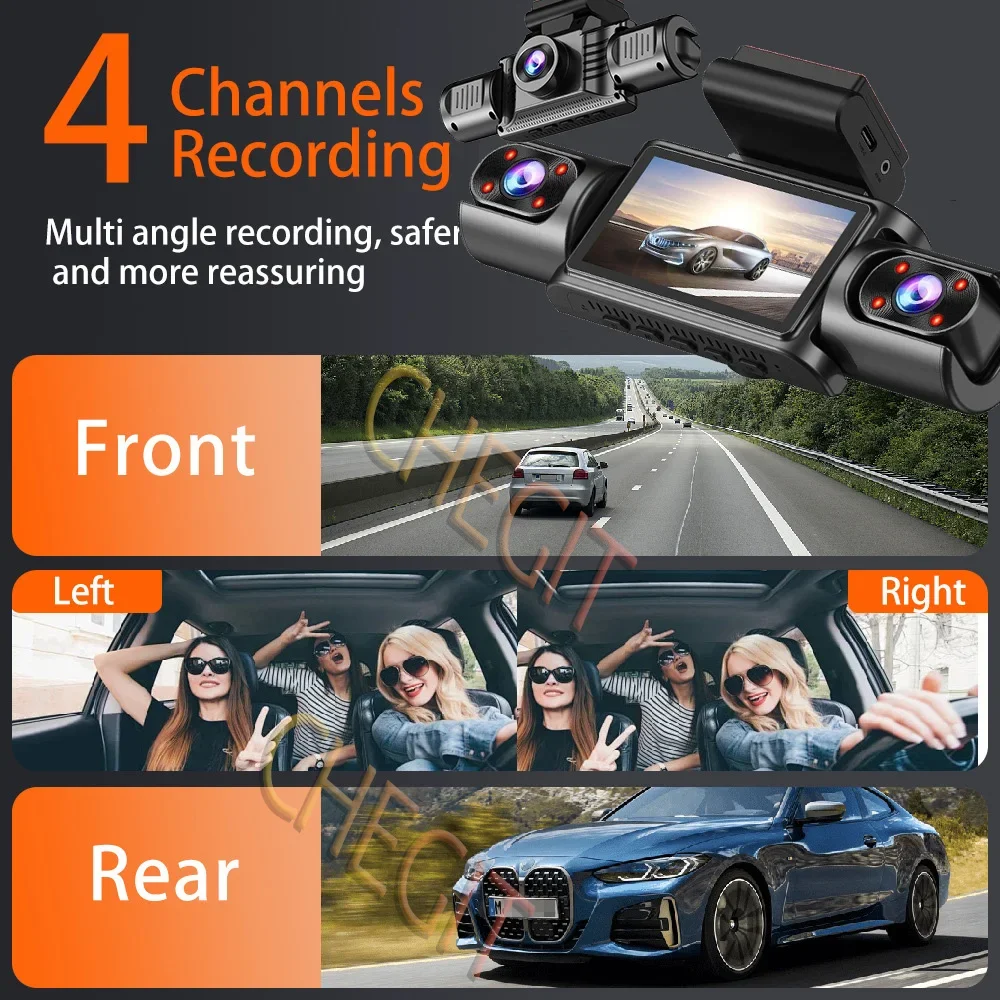 4 Channel 360° HD Dash Cam with WiFi 3