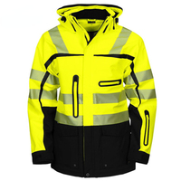Reflective Safety Tunnel Fluorescent Hi-Visible High Visibility Workwear Safety Working Jacket