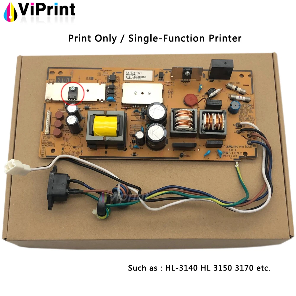 200V 220V Power Supply Board for Brother HL-3140 HL 3150 3170 DCP-9020 MFC-9120 MFC 9130 9133 9140 9330 9340 Printer Parts