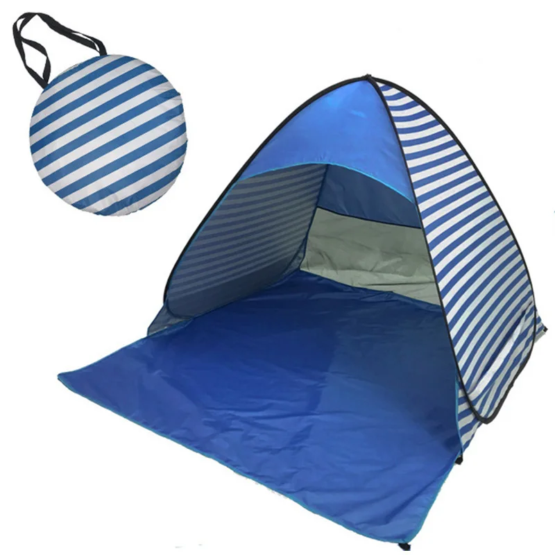 Outdoor Printed Pattern Beach Tent Fully Automatic 2-second Quick Opening Sunscreen and UV Protection Sunshade Tent