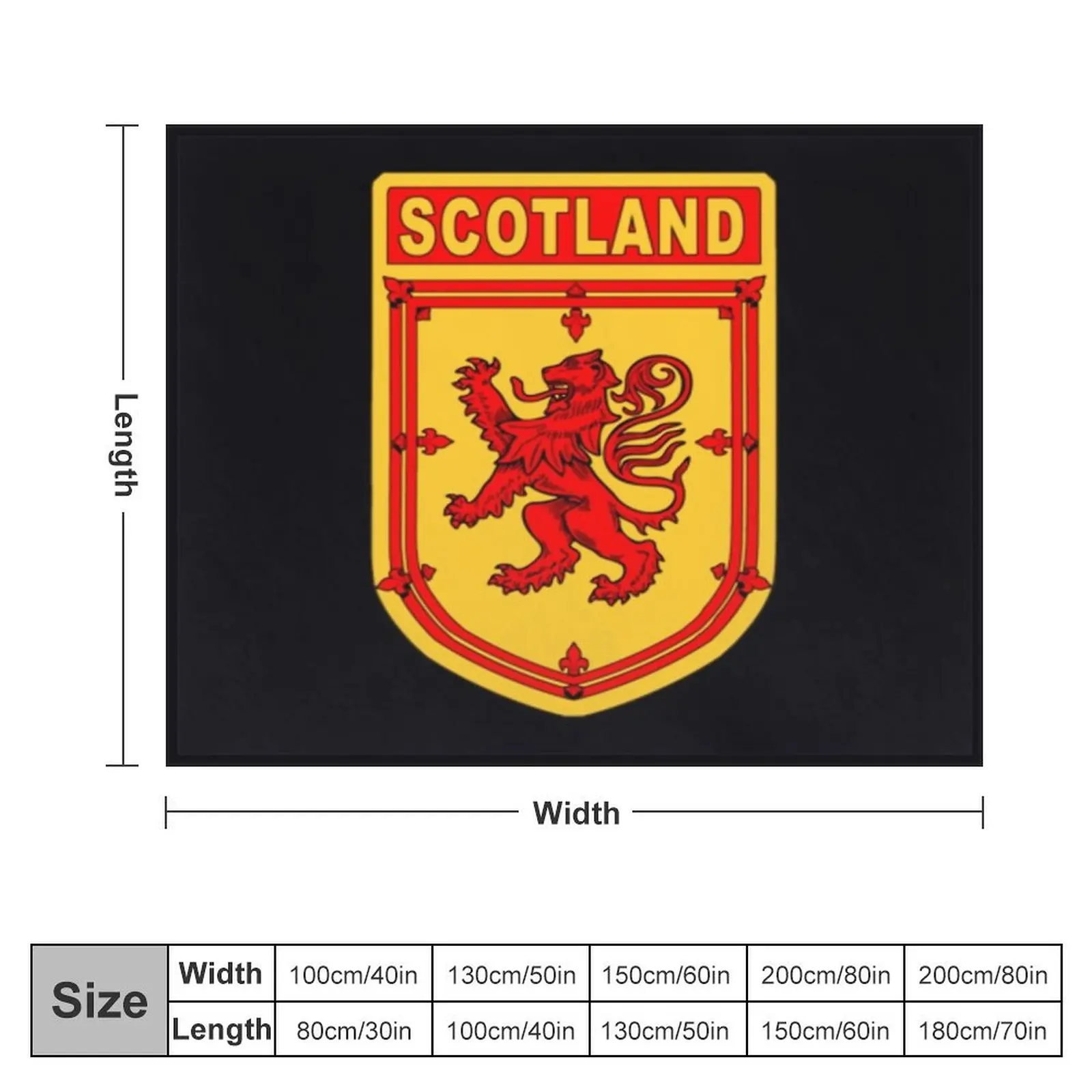 SCOTLAND SHIELD \t \t Throw Blanket Soft blankets and throws Bed linens Decorative Beds Blankets