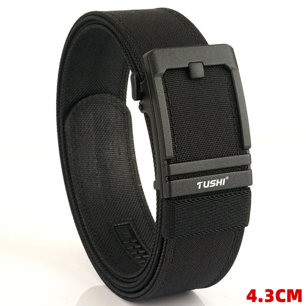 TUSHI 43mm Steifer Taktischer Gürtel für Männer Metall Automatische Schnalle Militär Polizei Duty Gürtel 1100D Nylon Gun Gürtel Casual gürtel Männlich – Detail 12