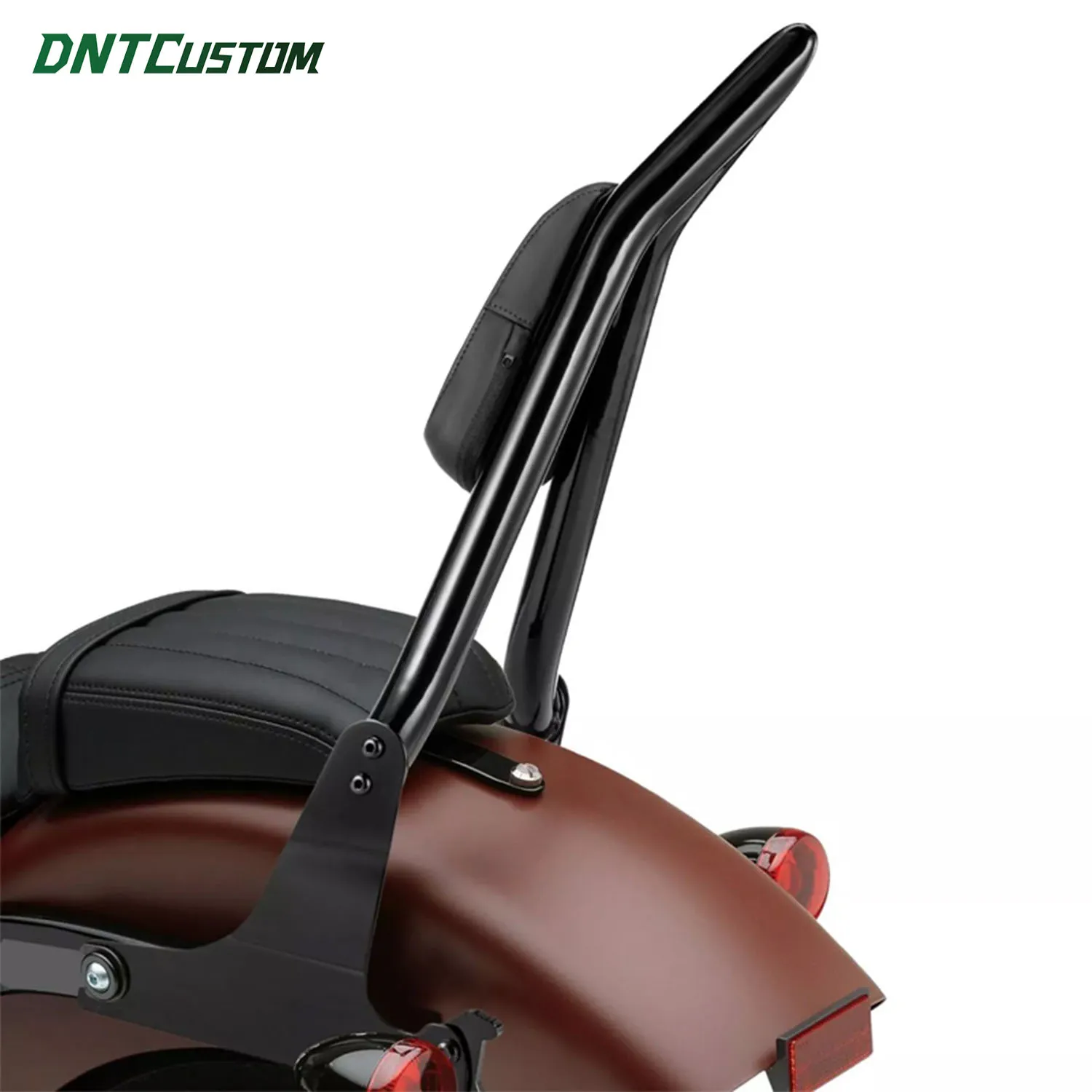 DNTCUSTOM 26 Inch Height Detachable Passenger Sissy Bar Backrest Support for Harley Dyna Street Bob Super Glide 2006‑2017