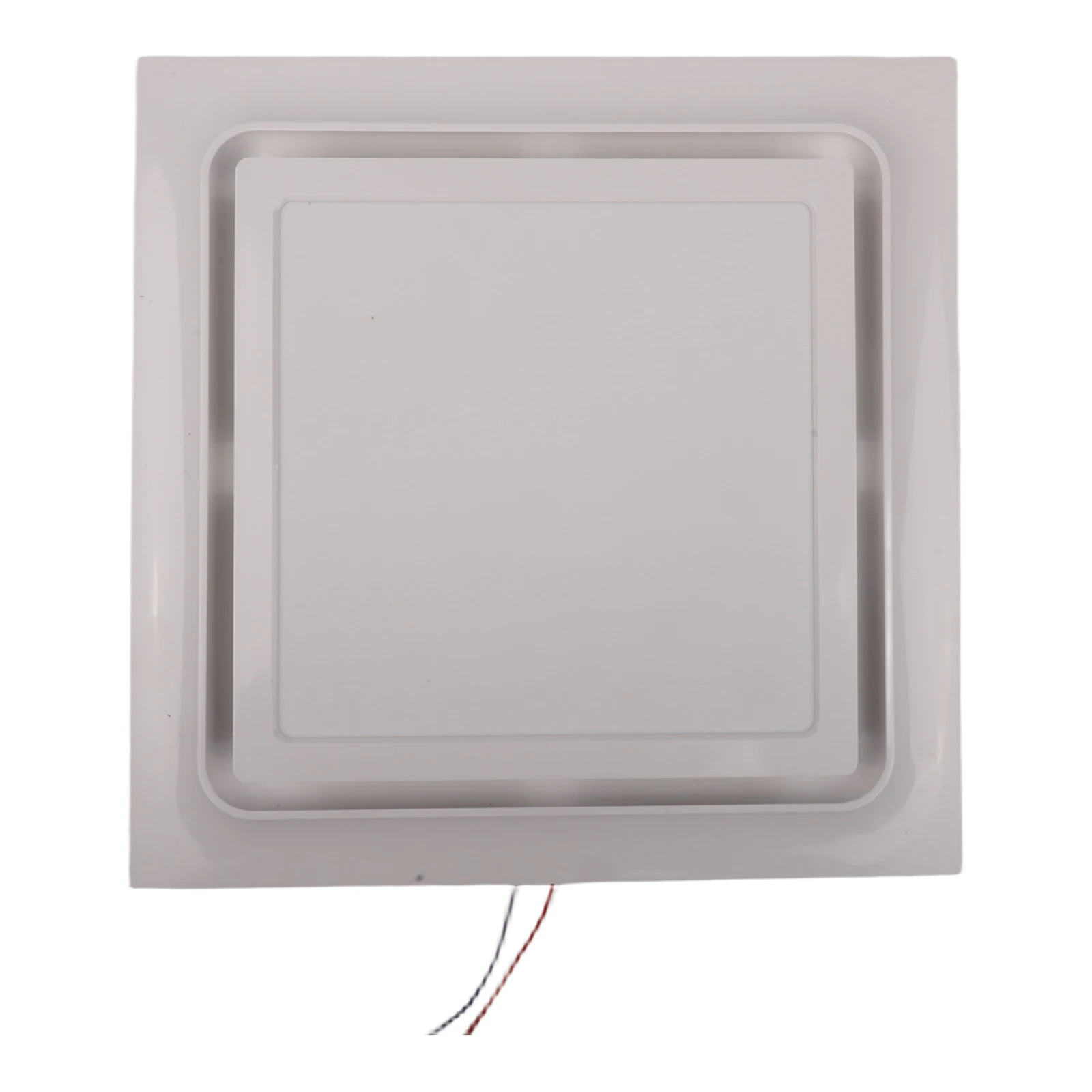 Compact White LED Bathroom Fan Quiet Operation For Standard Ceiling Installation Steam Moisture Removal Ventilation Tool