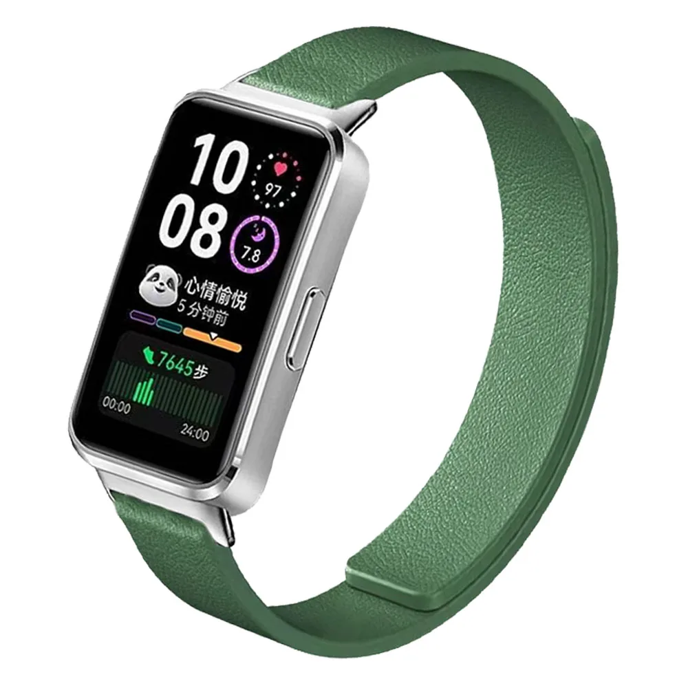 لينة سيليكون حلقة حزام لهواوي الفرقة 10 9 8 سوار مغناطيسي استبدال معصمه Correa لهواوي الفرقة 10 9 8 حزام الساعات