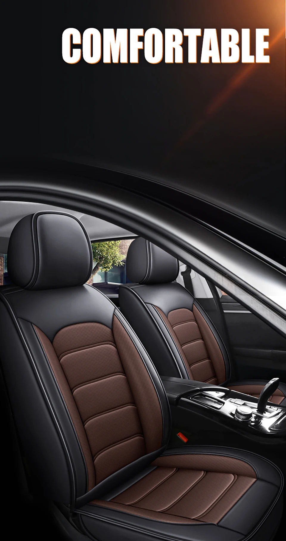Housses De Sièges Voiture WACTO Universelles - Protection Cuir Maille Pour Audi Q2 Q3 Q4 Q5 Q7 Q8 Q9 S1