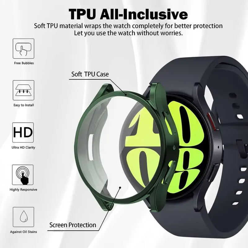 Schutzhülle + Band für Samsung Galaxy Watch 4 5 6 44 mm 40 mm Armband Stahlgeflecht Milanese Loop für Samsung Galaxy Watch 7 44 mm 40 mm – Detail 9