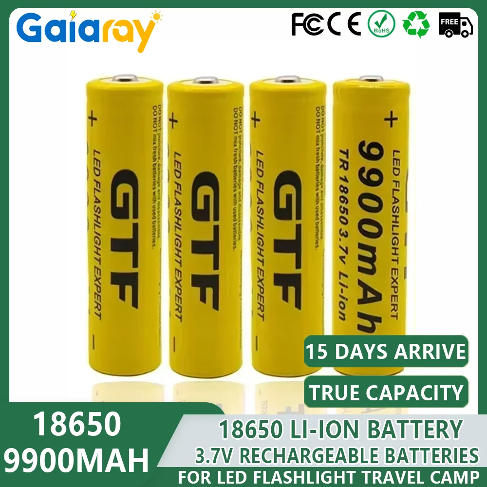 2-20Pcs 18650 Rechargeable Battery 3.7 V 9900mah Rechargeable Battery For Flashlight Speaker Fast Charging High Quality Battery