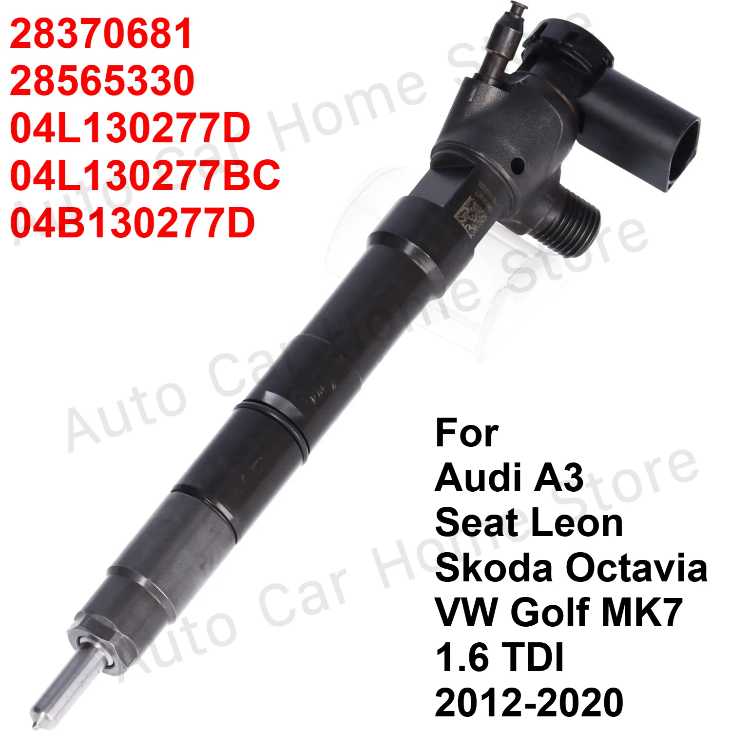 New Diesel Fuel Injector 28370681 For VW Golf  Audi A3 8V Seat Leon Skoda Octavia 1.6 TDI 2012-2020 04B130277D 04L130277D