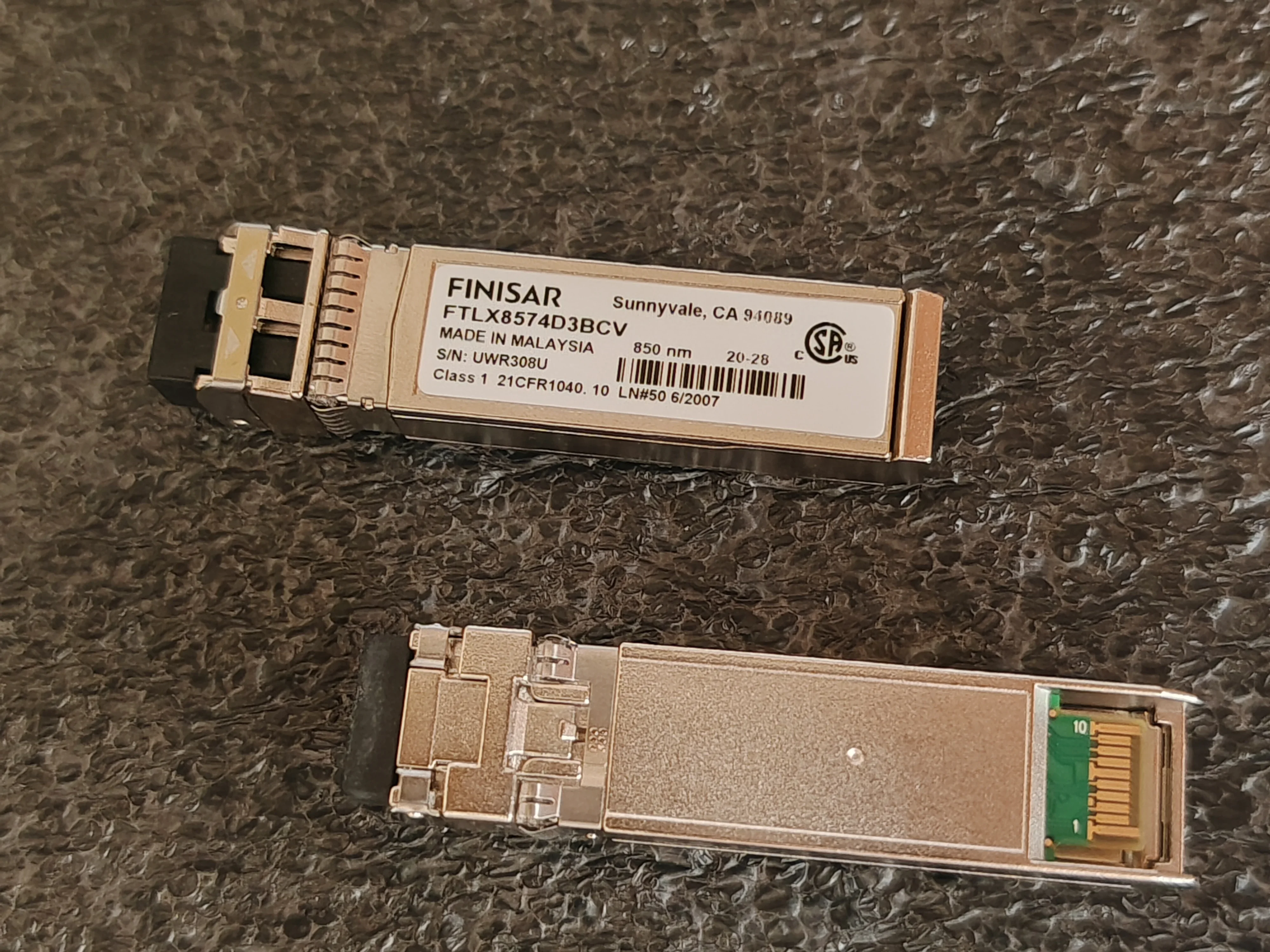 Fiber Port SFP Transceiver 10GB 850NM FTLX8574D3BCV Finisar SFP+ Fiber Module Sfp