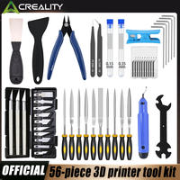 Creality 3D Printer Tool Kit for FDM/SLA – Nozzle Cleaner, Scraper, Tweezers, File & Engraving Tools for Maintenance
