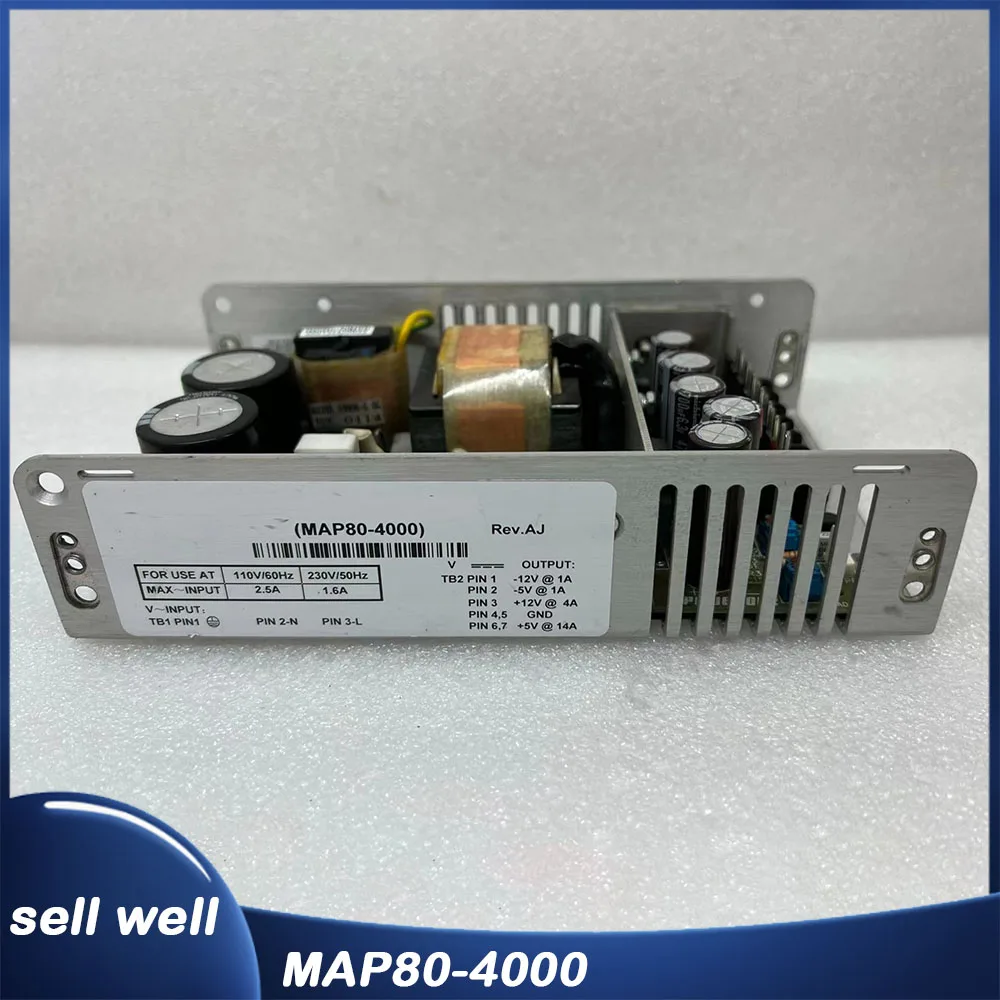 For POWER-ONE Industrial Medical Power Supply--12V1A -5V1A+12V4A +5V14A 5V4a MAP80-4000