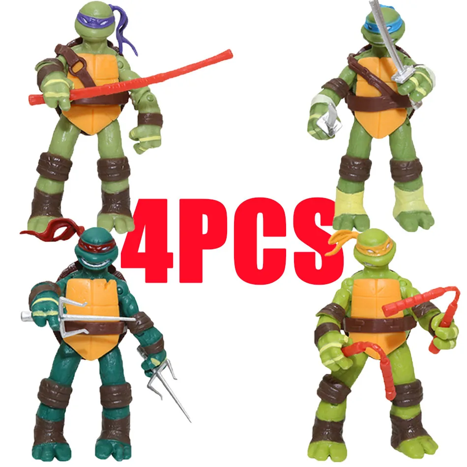 شخصية أكشن أنمي TMNT ، ألعاب أطفال ، ديكورات مكتبية ، زخرفة سيارة ، 4: 8