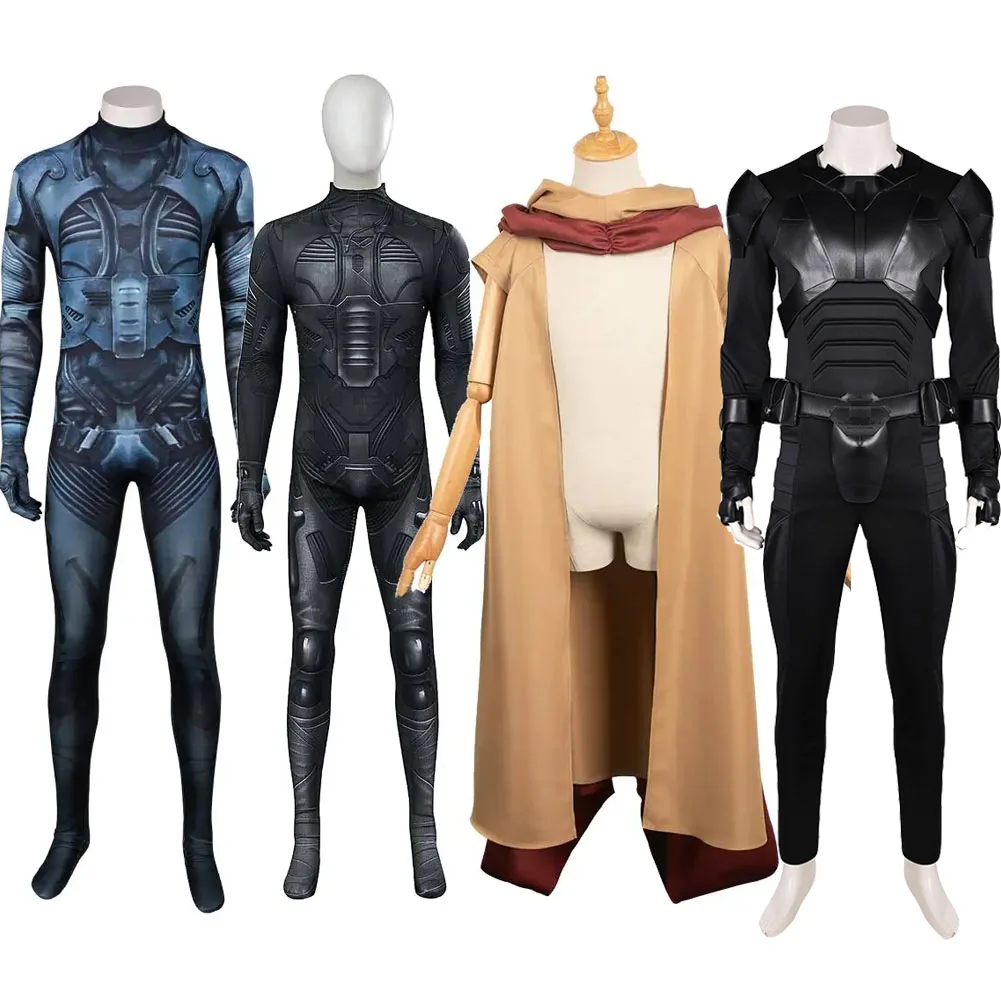 Movie 2024 Paul Atreides Cosplay Costume Coat Cloak Cape For Men Women Outfits Roleplay Adult Halloween Carnival Suit