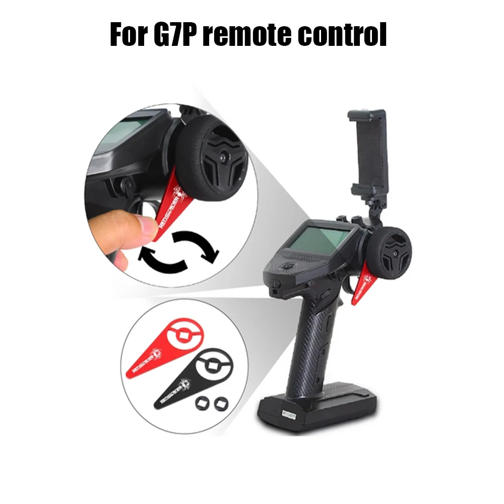 Metal Thumb Lever Transmitter Steering Wheel Trigger One-handed Control Adapter for Flysky G7P FS-G7P Remote Controller Upgrades