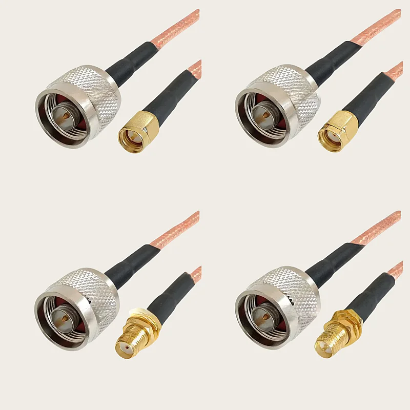 RG142 Cable N Male To SMA Male Plug& Female jack Connector RP SMA to N RF Coaxial Pigtail Jumper Cables