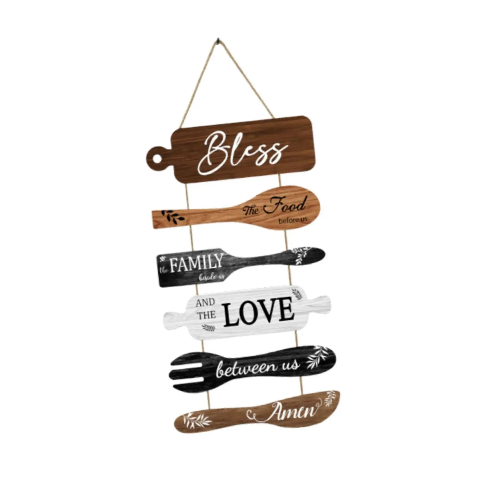 Wooden Door Sign Wall Hanging Decor Kitchen Plaque for Living Room Hallway Entryway Housewarming Present